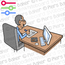 BusinessmanWriteDeskbossDiversityBlackChairwriteComputerWorkplace.png
