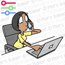 WomanMobilePhoneCallCellStressedLaptopComputerWorryWorriedSurprisedConcerned.png