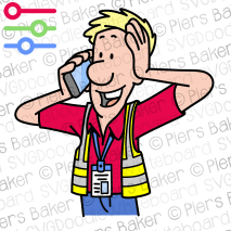 PeterHighVisibilityJacketPhoneMobileCellCallLanyardWarehouseFactoryHappyHandheadTalkingCharDiscussion.png