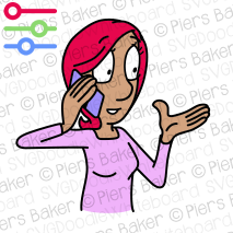 BlackWomanMobileCallCellPhonetelephoneGestureTalkingChatDiscussionHandupraisedExplaining.png