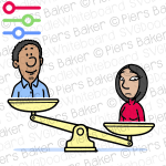 ScalesmanWomanMalefemaleInequalityBalanceWeightHeavyLightHighLowUnfairEmploymentDiscriminationScalesmanWomanMalefemaleInequalityBalanceWeightHeavyLightHighLowUnfairEmploymentDiscrimination.png