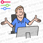 ManComputerDesktopShrugArmsUpUnsureSmirkConfused.png