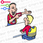 PeterAngryManReportingOfficeBusinessLanyardHighVisibilityJacketPointShoutYell.png