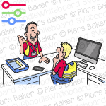 PeterColleaguesReportingPointWorkplaceDeskTellSneakListenManagerBossEmployee.png