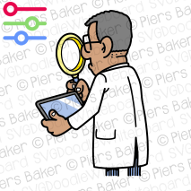 ScientistExaminerMagnifyingGlassStudyTabletiPadTeacherLecturerTestBlackDiversityAdjudicatorProfessorEngineer.png