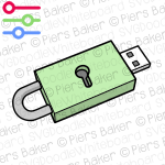 CybersecurityDataStoragePadlockedPrivacydeviceUSBstickGadget.png