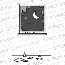 BrokenWindowSmashedGlassIntruderThiefCrookEntryMoonNightimeStars.png