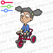ChildBlackDiversityGirlSitTrikeRideToddlerBikeKindergartenToyPedalsScooterSchoolYoung.png