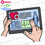 HandsHoldingiPadTabletmedicalHealthcareRecordsDataHeartbeatGraphChartGadget.png
