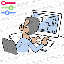 ManDeskComputerSitTurnColourColorDiversityWorkplaceBusiness.png