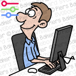 ManTurnAroundLookBehindDesktopComputerWorkplace.png