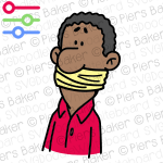 BlackManClothBandageOverMouthQuietGagShuttupHushSilentSilenceSpeakDumb.png