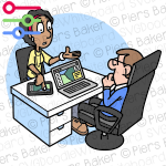 MayaMeetingManagerBossDiscussionWorkplaceMapTabletLaptopComputer.png