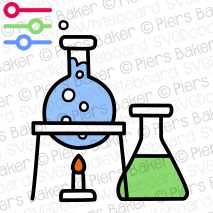 ChemistryFlasksScienceBunsenBurnerIconseducationsymbols.png