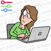 FemaleWomanAnnoyedAngryLaptopComputerAvoidLeanAvoidIrritatedComputerdeskWorkplace.png