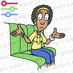 BlackWomanDiversitySittingShrugShouldersGestureUnsureWorriedWorryConcerned.png