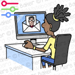 BlackWomanOpenEmailManfriendColleaguePhishingScamComputerWorkplace.png