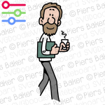 BeardManWalkingCoffeeSmileHappyCarryFileFolderDocument.png