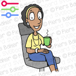 BlackDiversityWomanSitHappyRelaxedCoffeeSmileChair.png