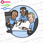 HappySmilingPeopleDiversityBlackEmployeesStaffTeamColleaguesFriendsBusinessCompanySittingDeskOffice.png