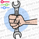 HandHoldingWrenchToolSpannerConstructionPlumberFixRepairService.png
