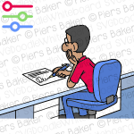 BlackManwarehouseWorkplaceSigningDocumentDeskBoredHandChinHead.png