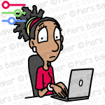 BlackwomanUnhappyGlumsadLaptopComputerWorkingDepressedMiserable.png