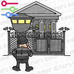 BankRobberHeistCrookThiefFenceProtectionSecurityBarbedWireCamerasWatchTowerThinkingConsider.png