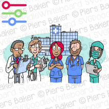 HospitalStaffDoctorsNursesSurgeonClipboardStethoscopeTeamBuildingMedicsHealthcareScrubs.png