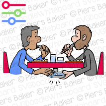 FraudBribePaymentSecrecysecretCrooksMenEatRestaurantPaymentUnderhandBankNotesCash.png