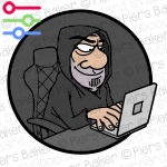 CrookThiefHackerScammerLaptopPhishingDeceitfulTypingKeyboardDarkGrinHoodieRansomwareVirusBug.png