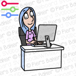 SallyDeskWorkplaceComputerHappySmile.png