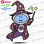 AiArtificialIntelligenceRobotWizardCostumeWandmagicianStarsMoonCapeSpellPointyHat.png