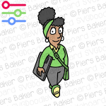 BlackDiversityWomanCarryingPortfolioArtistDesignerGraphicsCreativeArtsWalking.png
