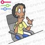 BlackDiversityWomanPointSelfGestureUnsureWorryWorriedChairDeskConcernedStressedBlameMyselfMe.png