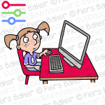 GirlKidChildSittingDesktopComputerEducationUnsureWorryWorriedEducationClassroomPigtailsBunchesMouseKeyboard.png