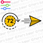 ThreeDaysSeventyTwoHoursClockTimeDeadlineSendPaperDartArrowClockWatchTime.png