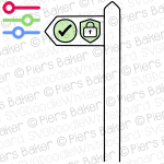SignpostTickIconPadlocksymbolSecurePrivateApprovedOkGoodCorrect.png