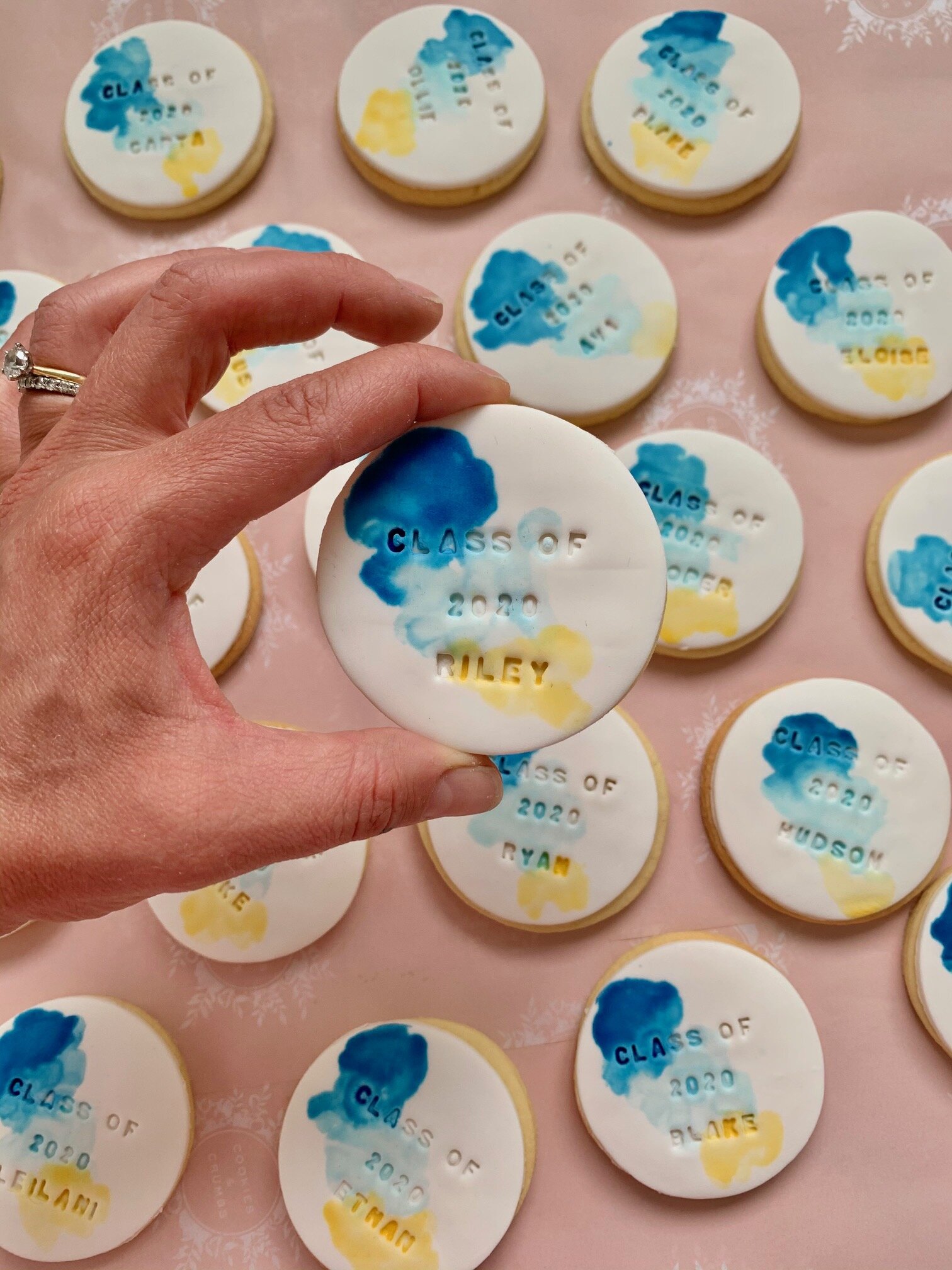 BLEU &amp; YELLOW WATERCOLOUR collection