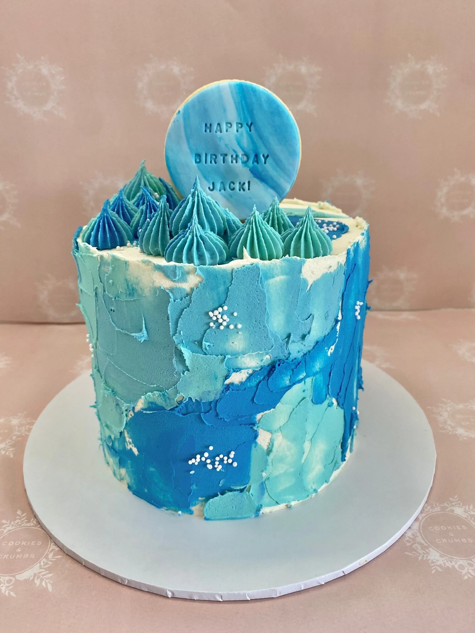 OMBRE BLUE cake — Cookies & Crumbs