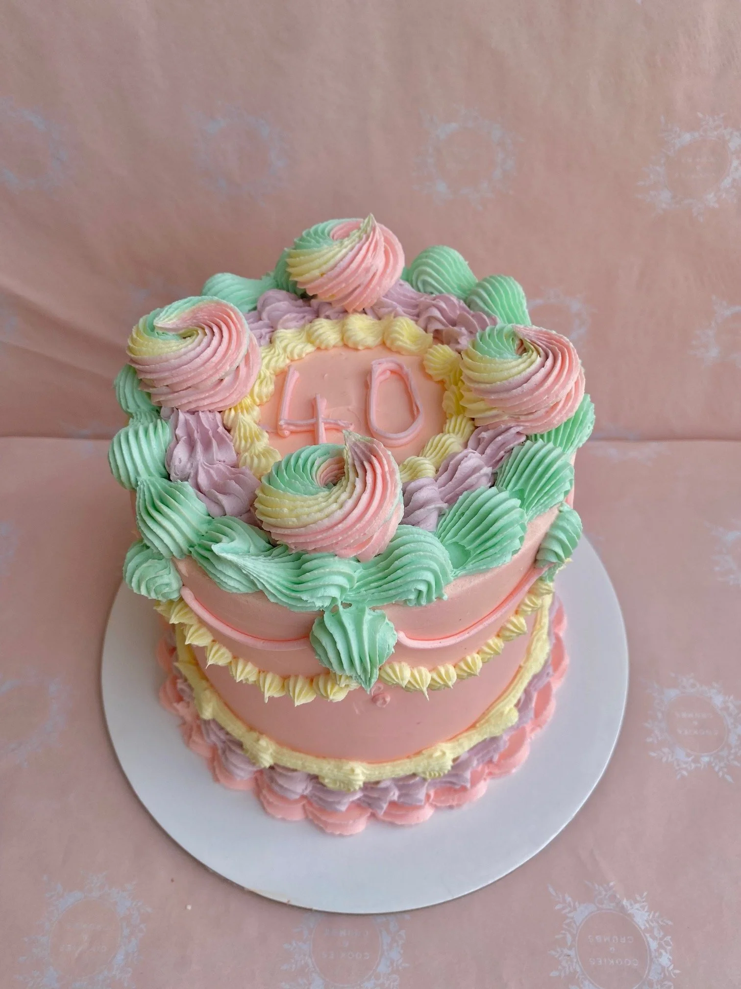 PASTEL VINTAGE cake