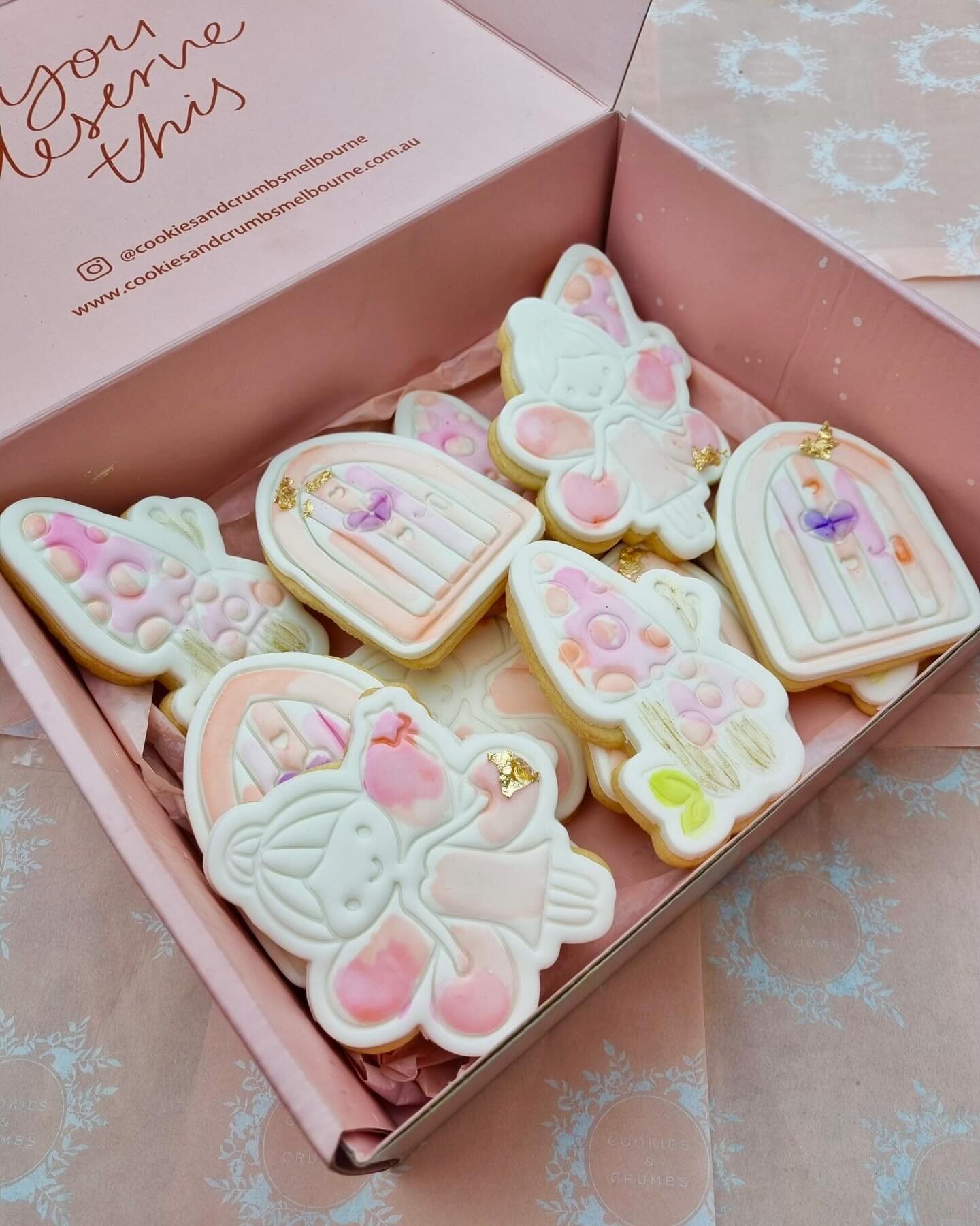 The sweetest set of cookies! 💓💓💓 Perfect for your little girl if you&rsquo;re still not sure what birthday theme! 🧚