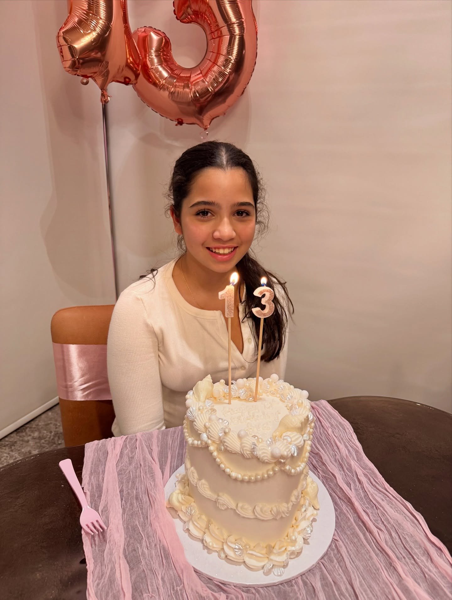 🌊✨ Celebrating 13 magical years of Ava with this stunning shell-inspired cake! 🐚🎂 Just like the ocean&rsquo;s treasures, Ava shines bright and beautiful every day. Here&rsquo;s to a teen year full of dreams, waves of laughter, and endless adventur