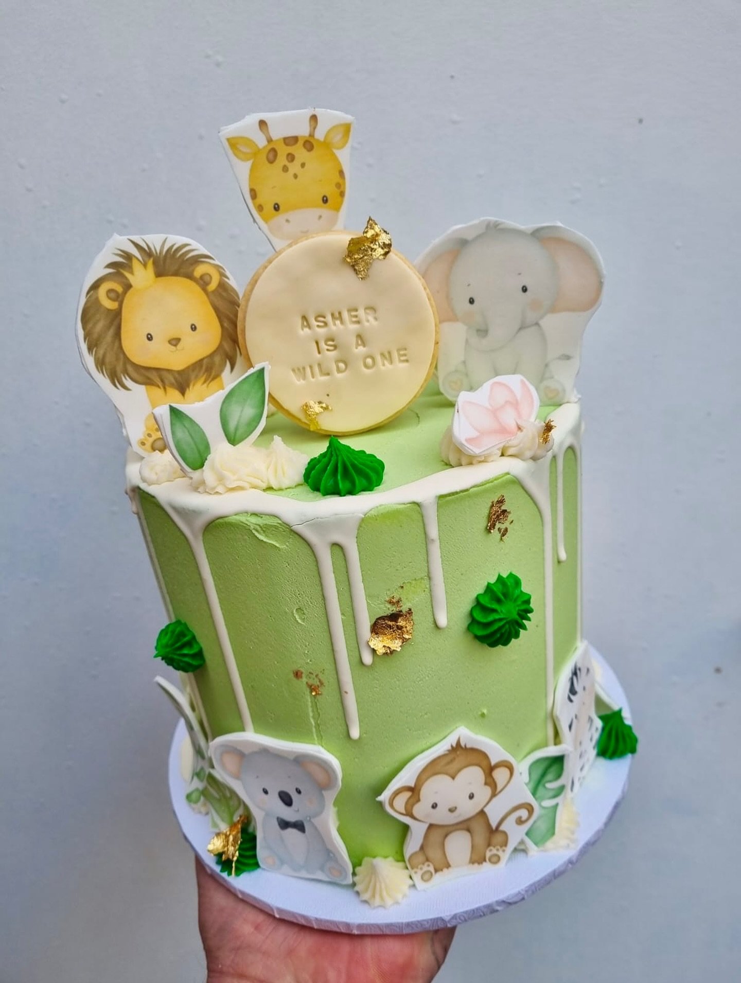 AS WILD AS IT IS CUTE 🌿🦁🍰
Celebrating baby Asher turning ONE with the perfect wild one cake! Hand-piped buttercream, edible toppers, and just a touch of gold make this a jungle dream come true 🐒✨🌸

#cakegoals #wildoneparty #junglethemecake #firs