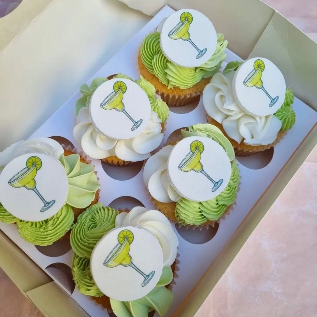 SALT RIM ENERGY, NO TEQUILA REQUIRED 🍋✨🧁

Our Margarita-themed cupcakes have officially landed online and they&rsquo;re serving happy hour vibes all day long 💃🌵
Swirls of green + vanilla buttercream, topped with the cutest cocktail detail &mdash;