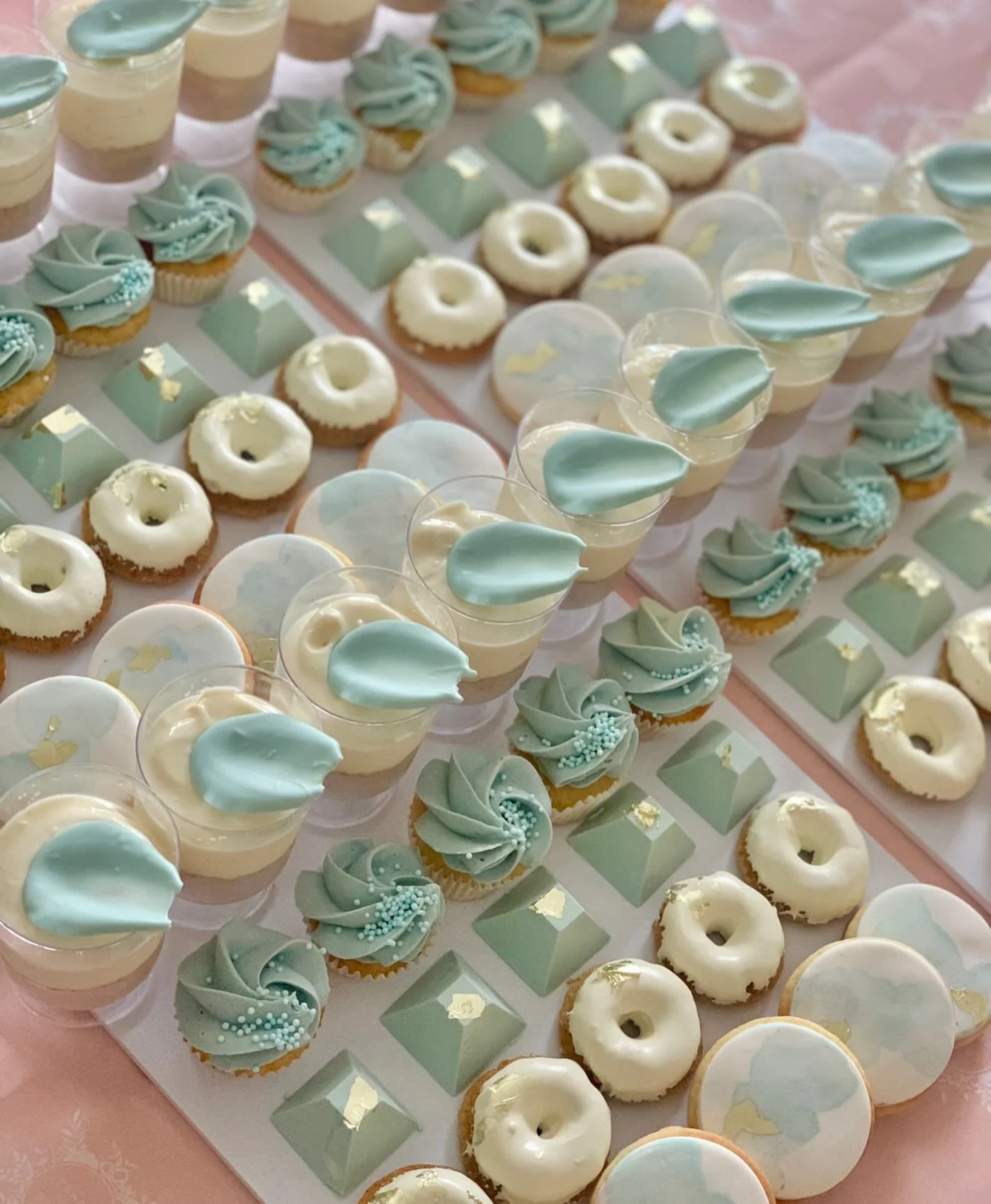 ✨ Party Board Perfection ✨

All your favourites&hellip; just mini! 🤏🧁🍩🍪Our dessert party board is packed with mini versions of our most loved treats - cupcakes, cookies, donuts, mousse cups and chocolate bites all in one dreamy spread 💕

Perfect