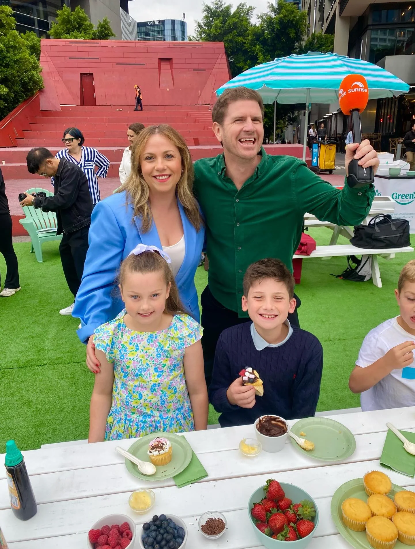 International Day of Happiness done right 💛

We had the BEST morning on @sunriseon7 @channel7 spreading smiles with cupcake decorating and a whole lot of sweetness. There&rsquo;s something so special about seeing kids light up while creating (and of