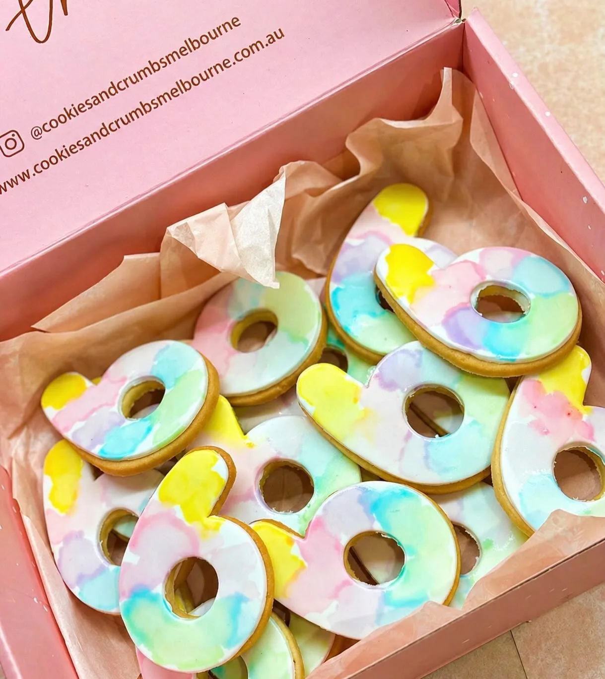 Watercolour, but make it edible 🎨🍪✨

These hand-painted &ldquo;6&rdquo; cookies are giving soft pastels, dreamy blends and just the right amount of sweet. Almost too pretty to eat&hellip; almost. Let us know your colours at checkout notes ✨

Perfec