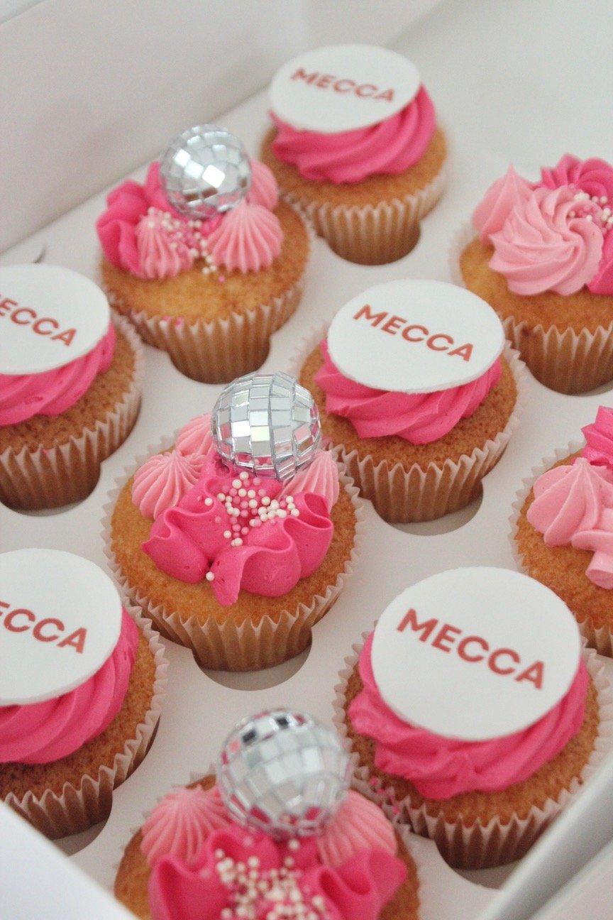 Branded Logo Disco Cupcakes