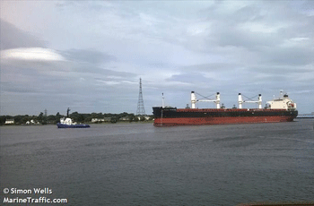 51.687 dwt bulk carrier built in 2010 by Oshima Shipbuilding in Saikai, Japan. Manager: Seven Seas Carriers AS Flag: Norway AIS Type: Cargo Ship Ownership: 75%